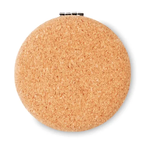 Gift Campaign Specchietti doppi personalizzati con esterno in sughero Corkstyle> Gadget Per Parrucchieri|Specchietti Da Borsa
