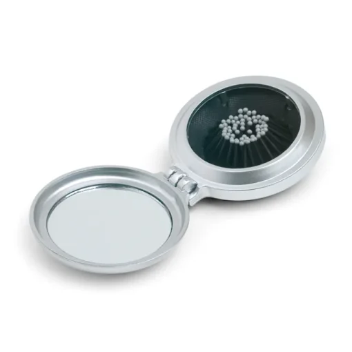 Gift Campaign Specchietto da borsa personalizzabile con spazzola estraibile Combi> Gadget Per Parrucchieri|Specchietti Da Borsa