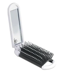 Gift Campaign Specchietto da borsa rettangolare con spazzola estraibile BrushView> Gadget Per Parrucchieri|Specchietti Da Borsa