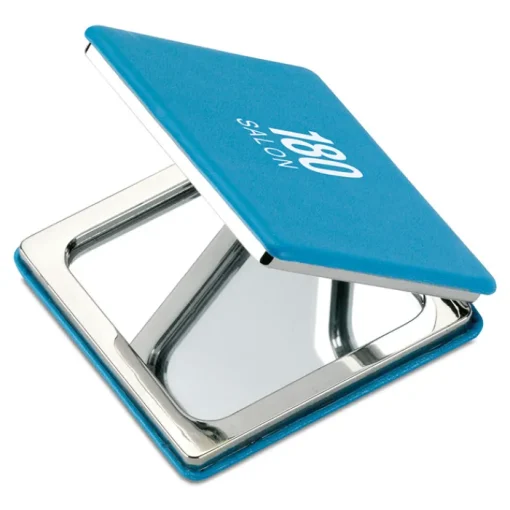 Gift Campaign Specchietto doppio da borsa quadrato con chiusura magnetica Square> Gadget Per Parrucchieri|Specchietti Da Borsa