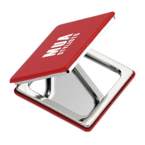 Gift Campaign Specchietto doppio da borsa quadrato con chiusura magnetica Square> Gadget Per Parrucchieri|Specchietti Da Borsa
