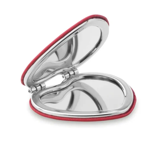 Gift Campaign Specchietto doppio tascabile a forma di cuore personalizzato Valentine> Gadget Per Parrucchieri|Specchietti Da Borsa