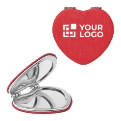 Gift Campaign Specchietto doppio tascabile a forma di cuore personalizzato Valentine></noscript> Gadget Per Parrucchieri|Specchietti Da Borsa