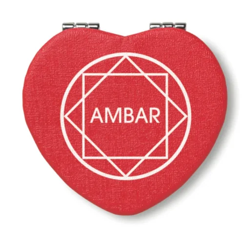 Gift Campaign Specchietto doppio tascabile a forma di cuore personalizzato Valentine> Gadget Per Parrucchieri|Specchietti Da Borsa