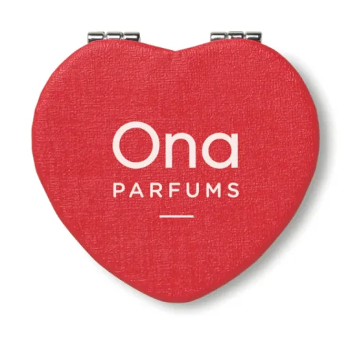 Gift Campaign Specchietto doppio tascabile a forma di cuore personalizzato Valentine> Gadget Per Parrucchieri|Specchietti Da Borsa