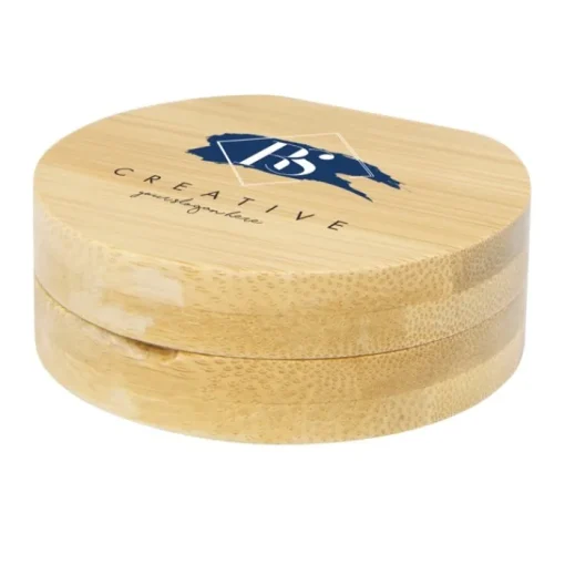 Gift Campaign Specchietto tascabile compatto in bambù da personalizzare Bamboo> Gadget Per Parrucchieri|Specchietti Da Borsa