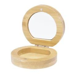 Gift Campaign Specchietto tascabile compatto in bambù da personalizzare Bamboo></noscript> Gadget Per Parrucchieri|Specchietti Da Borsa