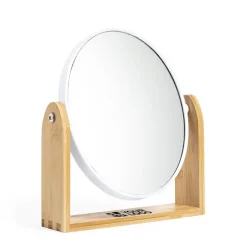 Gift Campaign Specchio da tavolo bifacciale con base in bambù con logo Twist></noscript> Gadget Per Parrucchieri