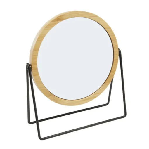 Gift Campaign Specchio da tavolo con rotazione di 360º personalizzabile Bamboo> Gadget Per Parrucchieri