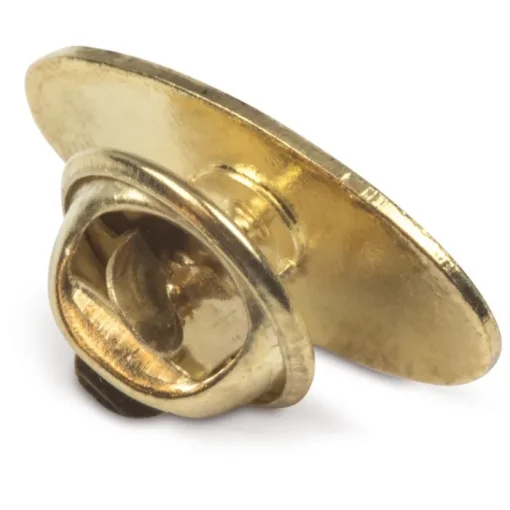 Gift Campaign Spille da personalizzare ovali in metallo dorato 20x12mm> Spille