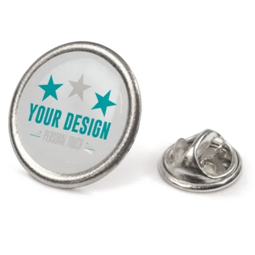 Gift Campaign Spille personalizzate economiche in metallo con chiusura a farfalla Ø20mm> Spille