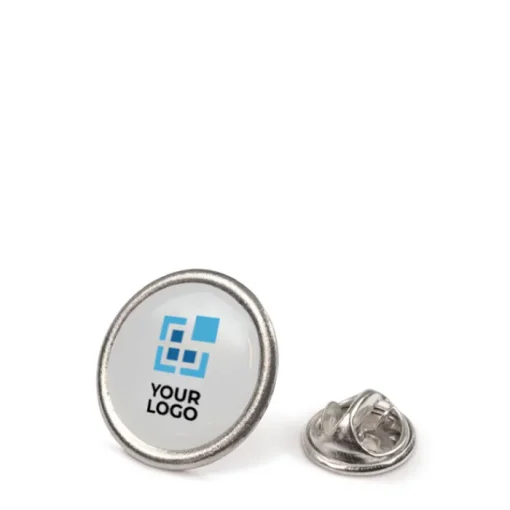 Gift Campaign Spille personalizzate economiche in metallo con chiusura a farfalla Ø20mm> Spille