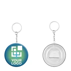 Gift Campaign Spille promozionali apribottiglie con anello portachiavi Ø6cm Multipin></noscript> Spille