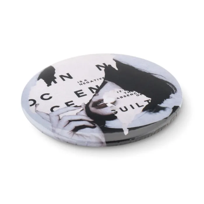 Gift Campaign Spilletta personalizzata con specchietto tascabile interno PinView> Gadget Per Parrucchieri|Specchietti Da Borsa