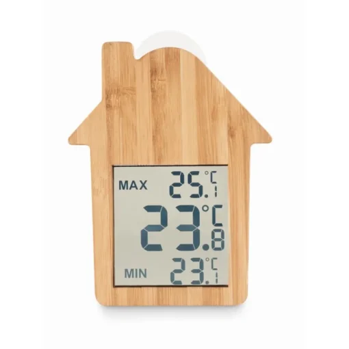 Gift Campaign Stazione meteo a forma di casa in bamboo ventosa batteria inclusa Home> Altri Gadget Pubblicitari