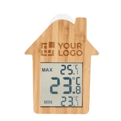 Gift Campaign Stazione meteo a forma di casa in bamboo ventosa batteria inclusa Home></noscript> Altri Gadget Pubblicitari