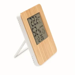 Gift Campaign Stazione meteo con logo schermo LCD frontale in bamboo Suncity> Altri Gadget Pubblicitari|Gadget Per L'Ufficio