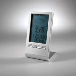 Gift Campaign Stazione meteo con logo schermo LCD blu con ora data sveglia Clearsky></noscript> Altri Gadget Pubblicitari