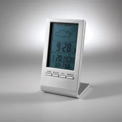 Gift Campaign Stazione meteo con logo schermo LCD blu con ora data sveglia Clearsky></noscript> Altri Gadget Pubblicitari