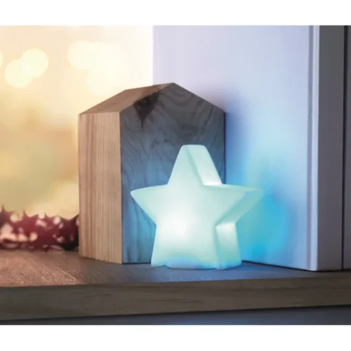 Gift Campaign Stella luminosa personalizzabile di plastica per decorare Star> Gadget Natalizi