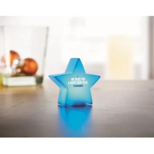 Gift Campaign Stella luminosa personalizzabile di plastica per decorare Star> Gadget Natalizi