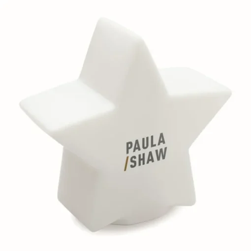 Gift Campaign Stella luminosa personalizzabile di plastica per decorare Star> Gadget Natalizi