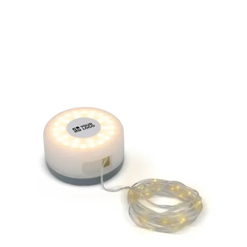 Gift Campaign Stringa di 8m con luci LED avvolgibile con batteria ricaricabile> Torce
