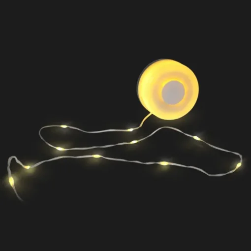 Gift Campaign Stringa di 8m con luci LED avvolgibile con batteria ricaricabile> Torce