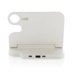 Gift Campaign Supporto in ABS riciclato con caricatore wireless per 3 dispositivi></noscript> Caricabatterie