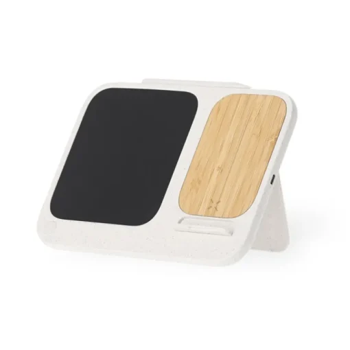 Gift Campaign Supporto per cellulare con caricatore wireless 15W e lavagna digitale> Caricabatterie