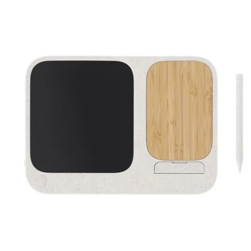 Gift Campaign Supporto per cellulare con caricatore wireless 15W e lavagna digitale> Caricabatterie