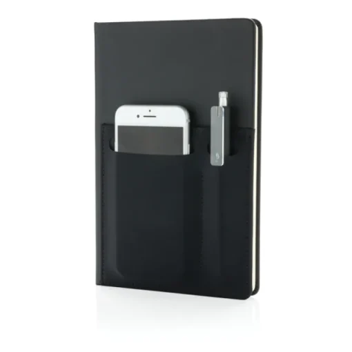 Gift Campaign Taccuini aziendali A5 con tasca e pagine a righe crema Smart Pocket> Quaderni A5