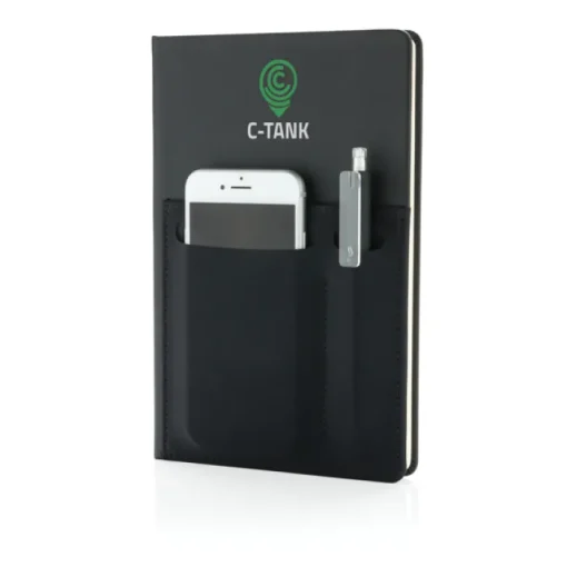 Gift Campaign Taccuini aziendali A5 con tasca e pagine a righe crema Smart Pocket> Quaderni A5