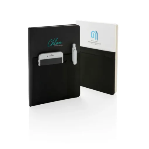Gift Campaign Taccuini aziendali A5 con tasca e pagine a righe crema Smart Pocket> Quaderni A5