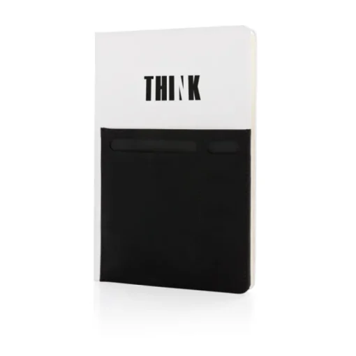 Gift Campaign Taccuini aziendali A5 con tasca e pagine a righe crema Smart Pocket> Quaderni A5