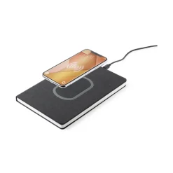 Gift Campaign Taccuini con logo A5 caricatore wireless pagine righe Battery Charger> Quaderni A5