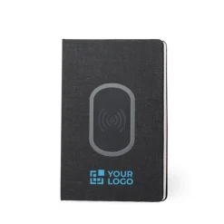Gift Campaign Taccuini con logo A5 caricatore wireless pagine righe Battery Charger></noscript> Quaderni A5