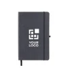 Gift Campaign Taccuini con logo A5 con elastico pagine a righe Recycled Leather> Taccuini Ecologici