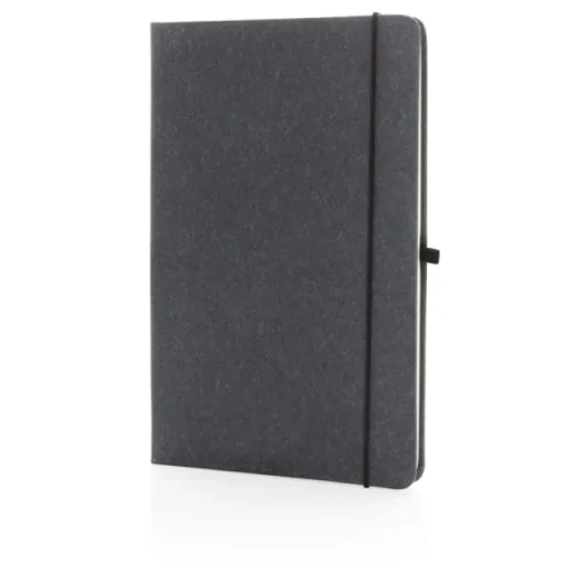 Gift Campaign Taccuini con logo A5 con elastico pagine a righe Recycled Leather> Taccuini Ecologici