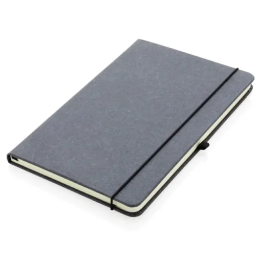 Gift Campaign Taccuini con logo A5 con elastico pagine a righe Recycled Leather> Taccuini Ecologici