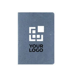 Gift Campaign Taccuini ecologici A5 con logo pagine a righe cotone Semirigid Coffee><noscript><img width=