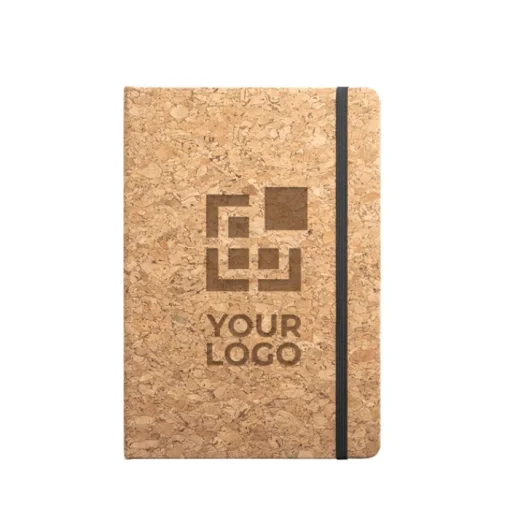 Gift Campaign Taccuini ecologici A5 copertina bambù con elastico pagine a righe Cork> Taccuini Ecologici