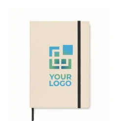 Gift Campaign Taccuini ecologici con logo A5 riciclati con elastico pagine a righe EcoMilk></noscript> Taccuini Ecologici|Quaderni A5