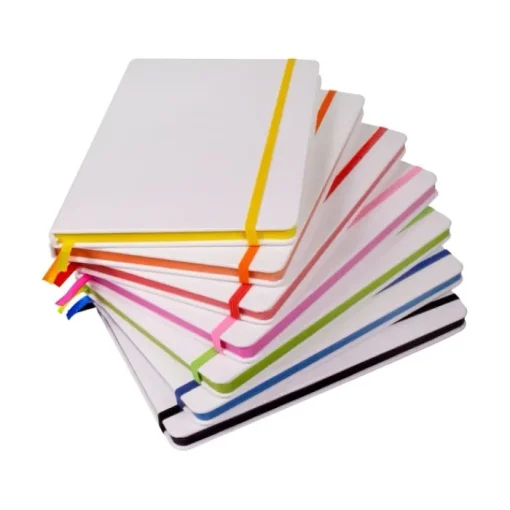 Gift Campaign Taccuini personalizzati A5 con elastico pagine bianche White Colors> Quaderni A5