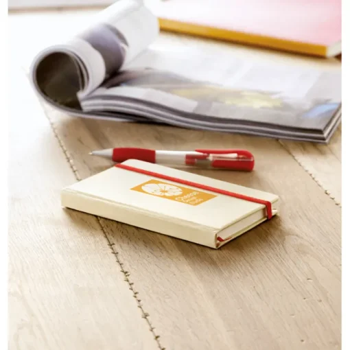 Gift Campaign Taccuini pubblictari A6 con elastico pagine neutre segnalibro EcoNote> Gadget Ecologici|Taccuini Ecologici