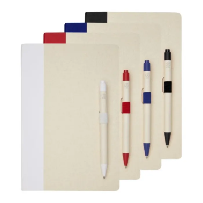 Gift Campaign Taccuino A5 a righe con penna a inchiostro nero in cartone riciclato> Taccuini Con Penna|Taccuini Ecologici