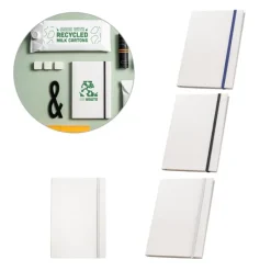 Gift Campaign Taccuino A5 a righe realizzato con i cartoni del latte riciclati></noscript> Taccuini Ecologici|Quaderni A5