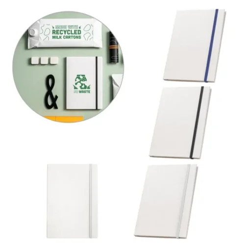 Gift Campaign Taccuino A5 a righe realizzato con i cartoni del latte riciclati> Taccuini Ecologici|Quaderni A5