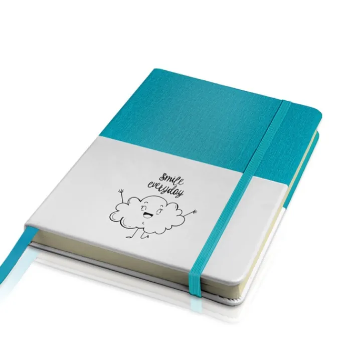 Gift Campaign Taccuino A5 bicolore con copertina in similpelle e pagine neutre> Quaderni A5