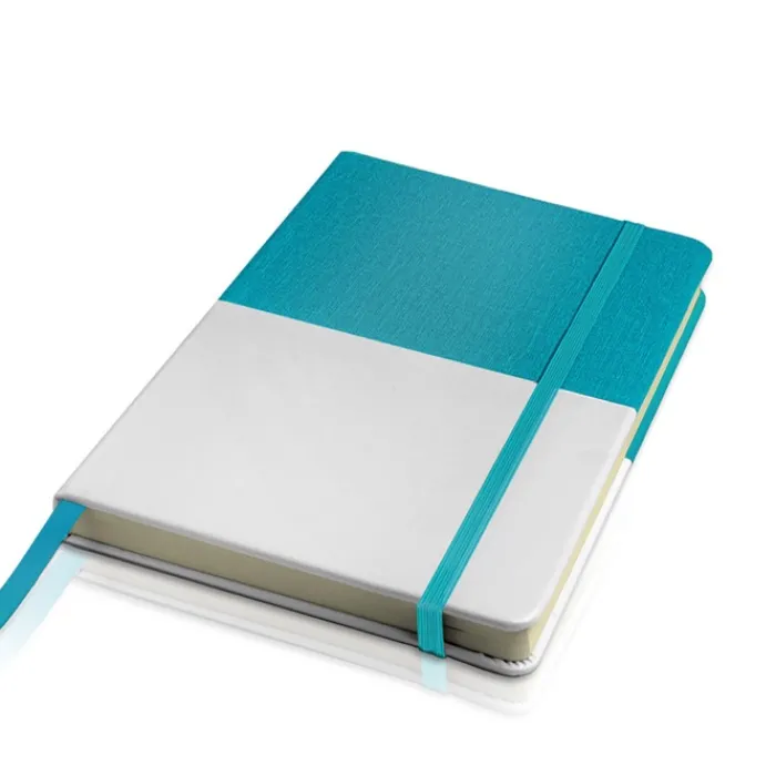 Gift Campaign Taccuino A5 bicolore con copertina in similpelle e pagine neutre> Quaderni A5